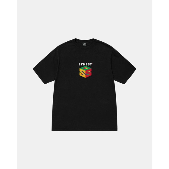 Stussy S64 PIGMENT DYED TEE - Black - Picture 1 of 2